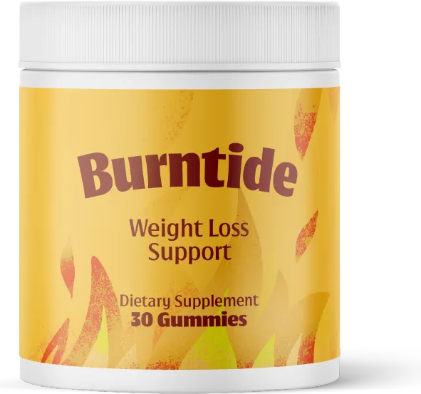 A jar of Burntide: 30 gummies, one gummy per serving.
