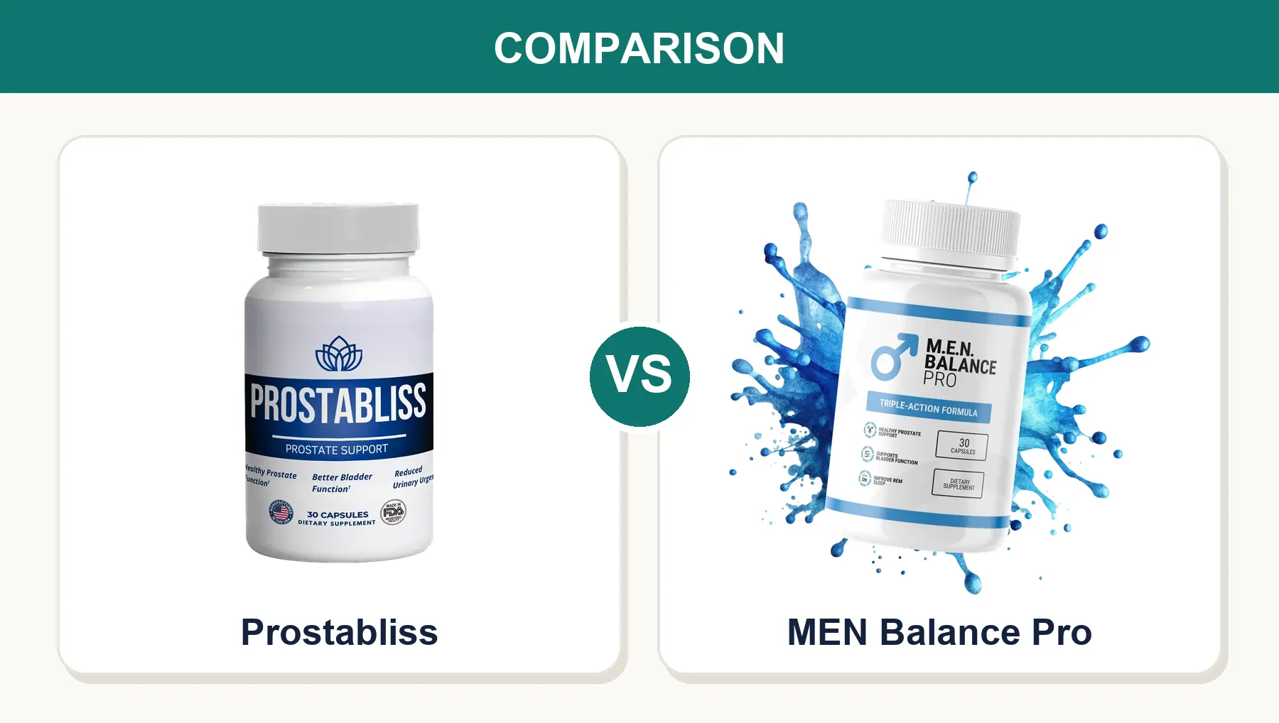 Best Prostate Supplements (2026): Prostabliss vs MEN Balance Pro Compared