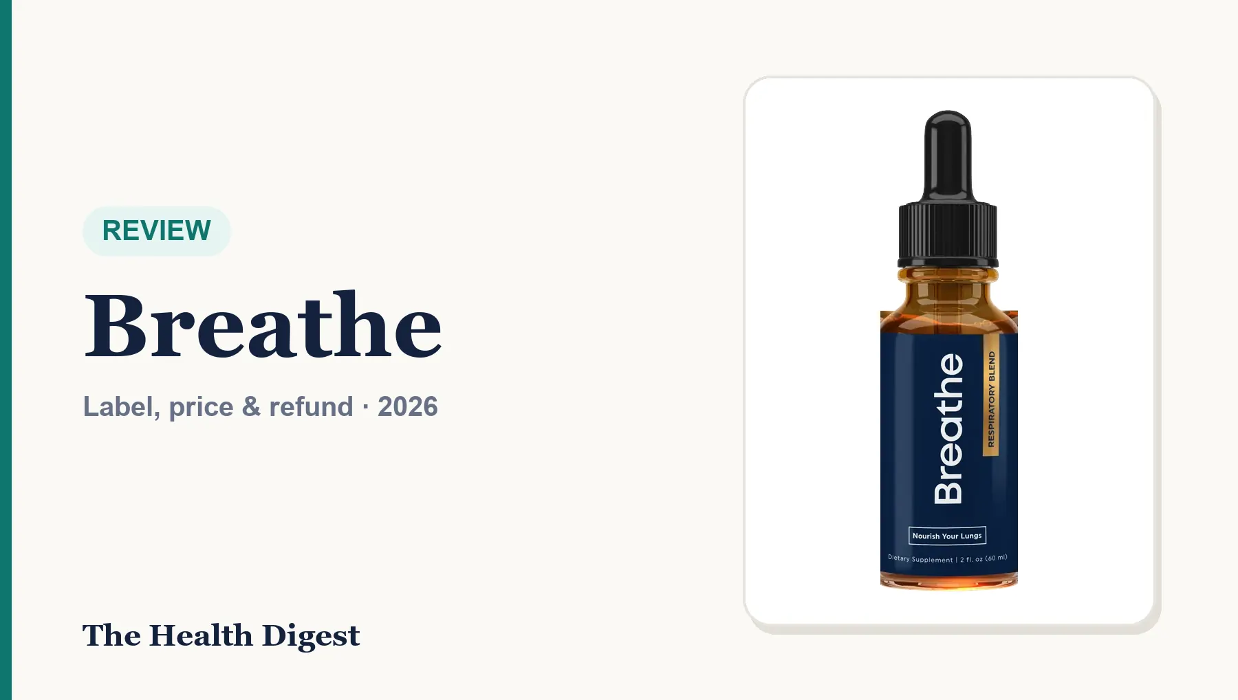Breathe Lung Supplement Reviews (2026): Ingredients, Label, Price, Refund