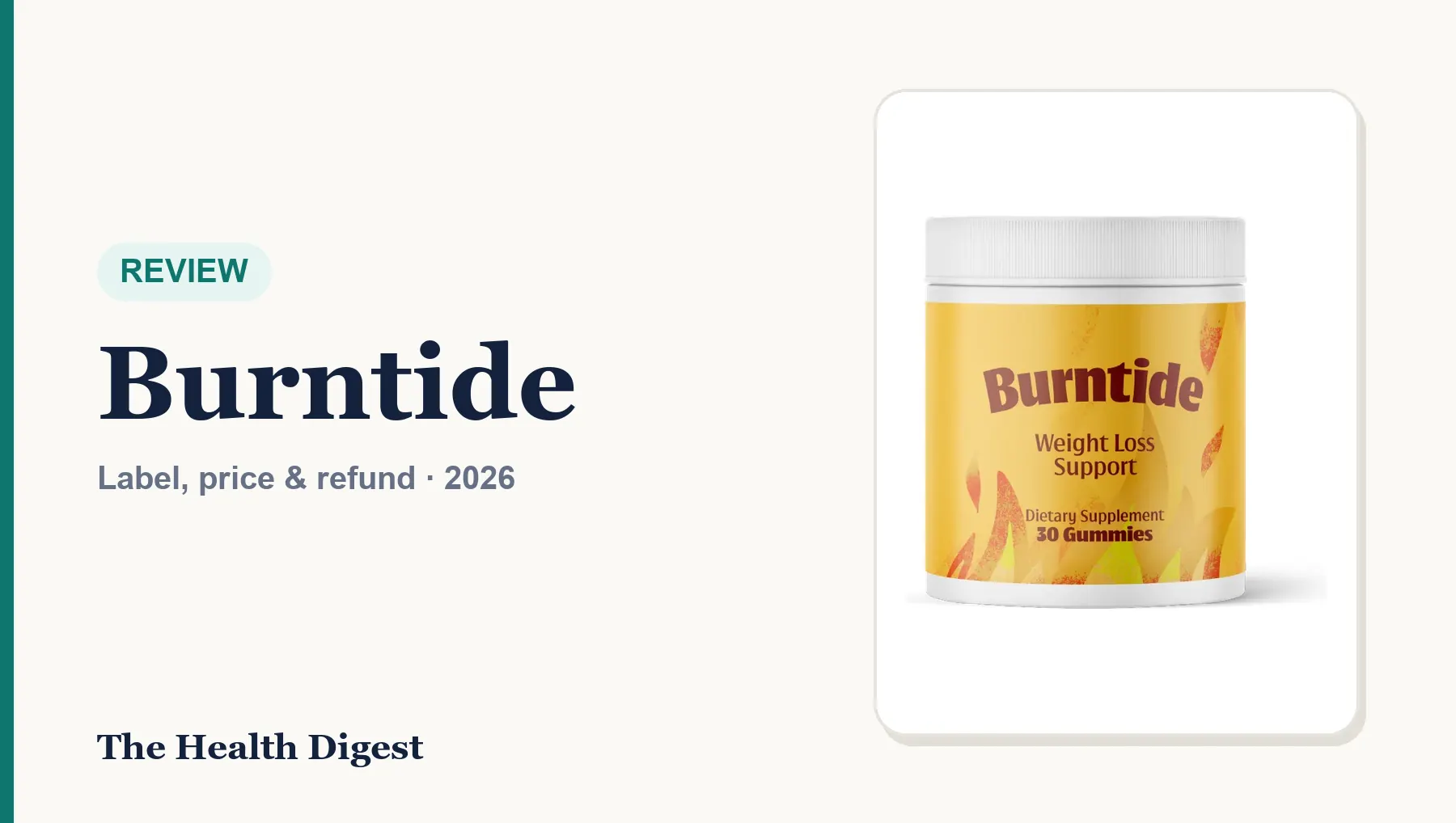 Burntide (Burn Tide) Reviews and Complaints (2026): Gummy Label