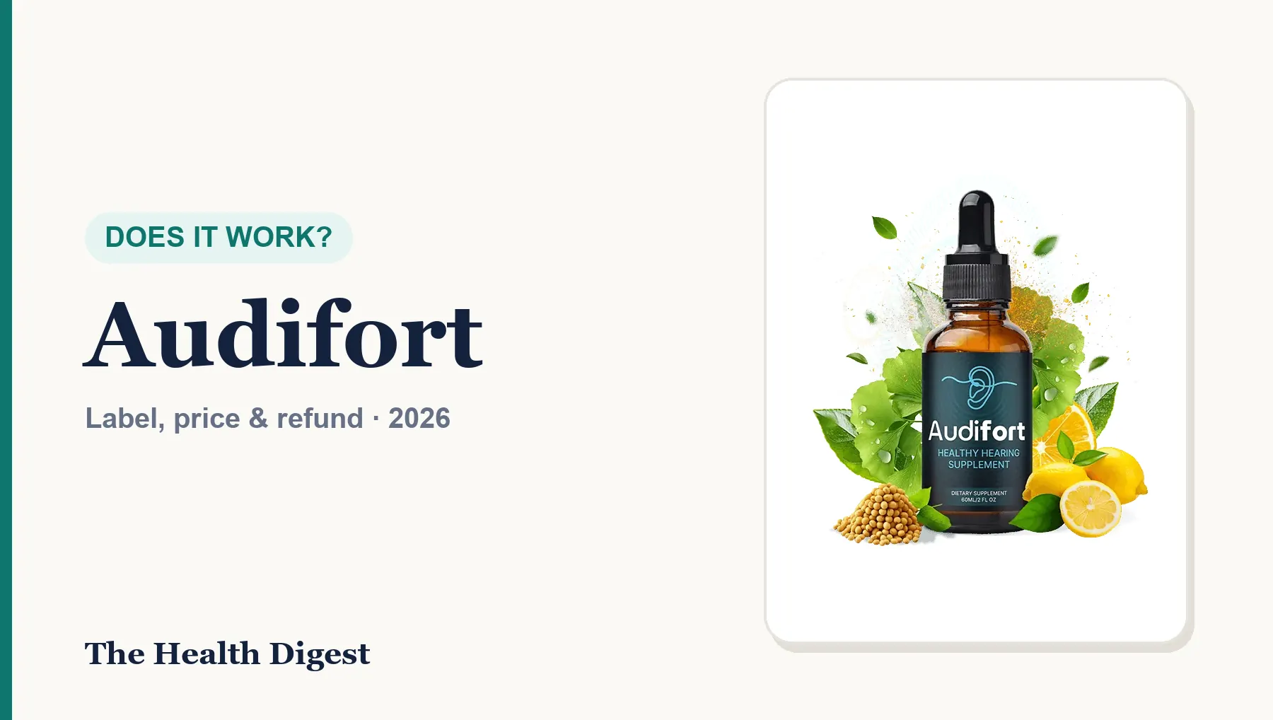 Does Audifort Work for Tinnitus? What the Label and Research Show