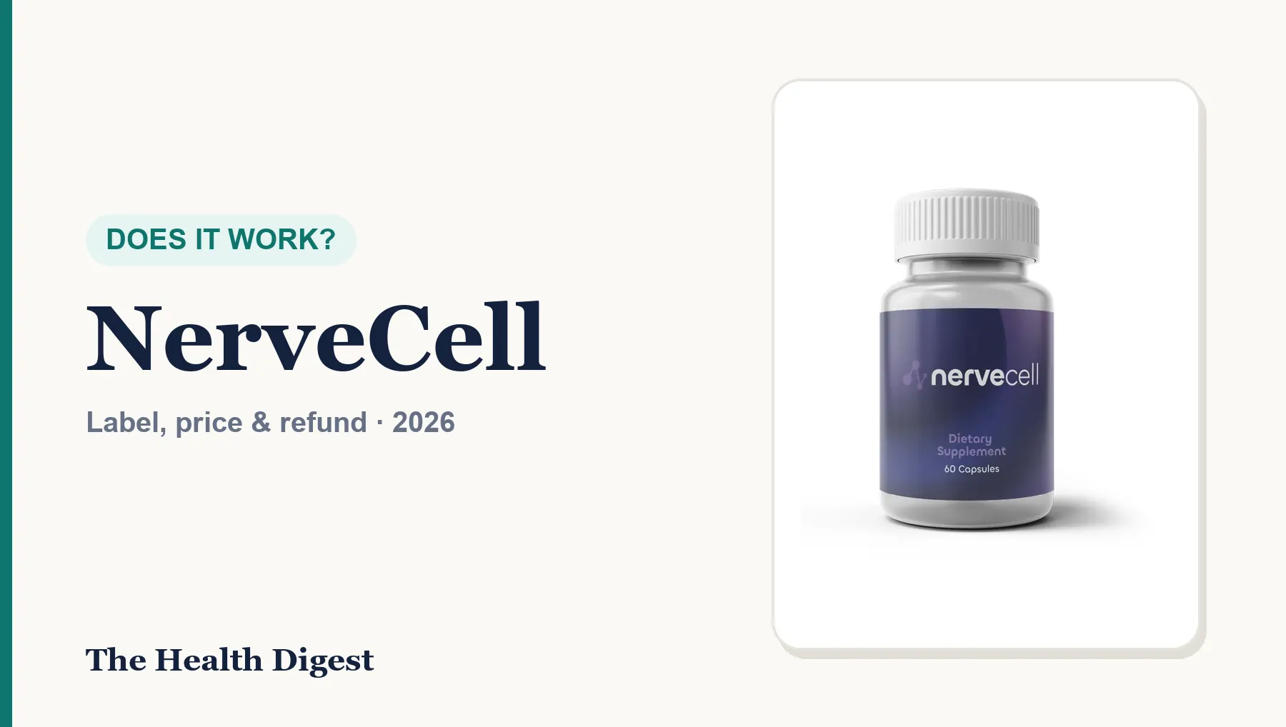 Does NerveCell Work? Reading the Evidence Ladder