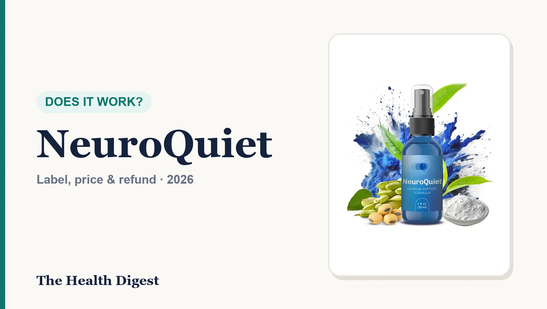 Does NeuroQuiet Work for Tinnitus? What the Label and Research Show