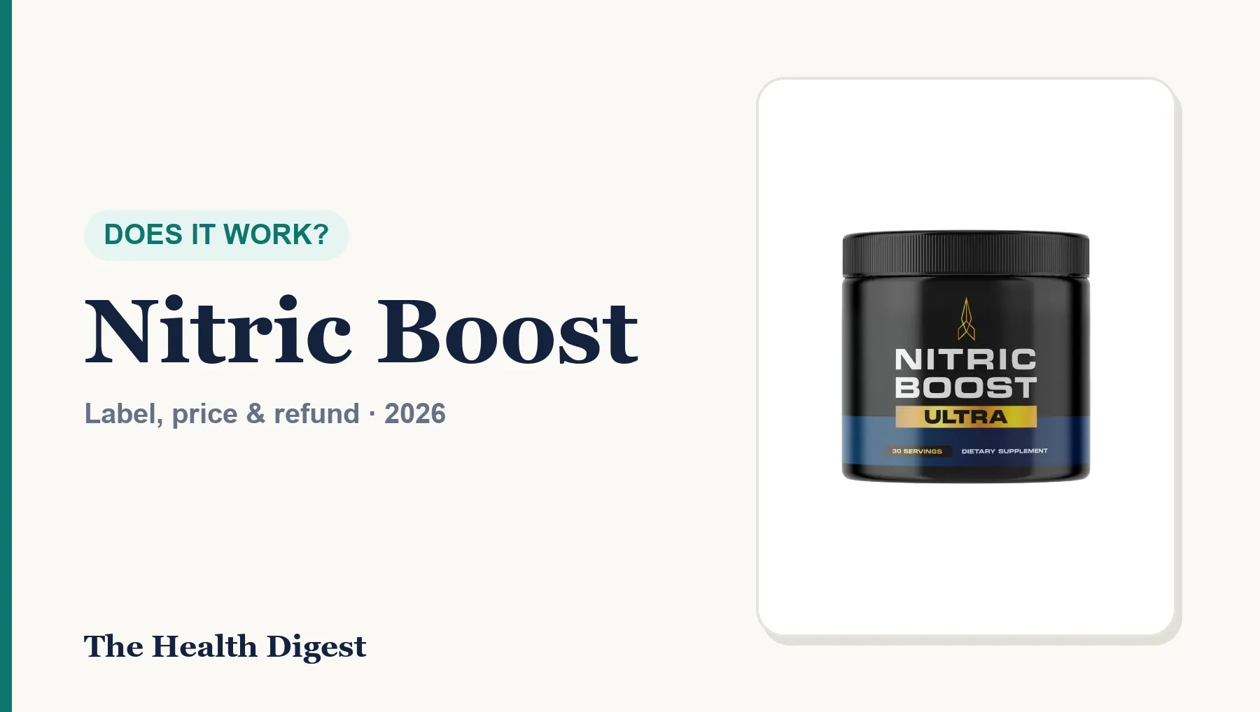 Does Nitric Boost Ultra Work? What the Research Actually Shows