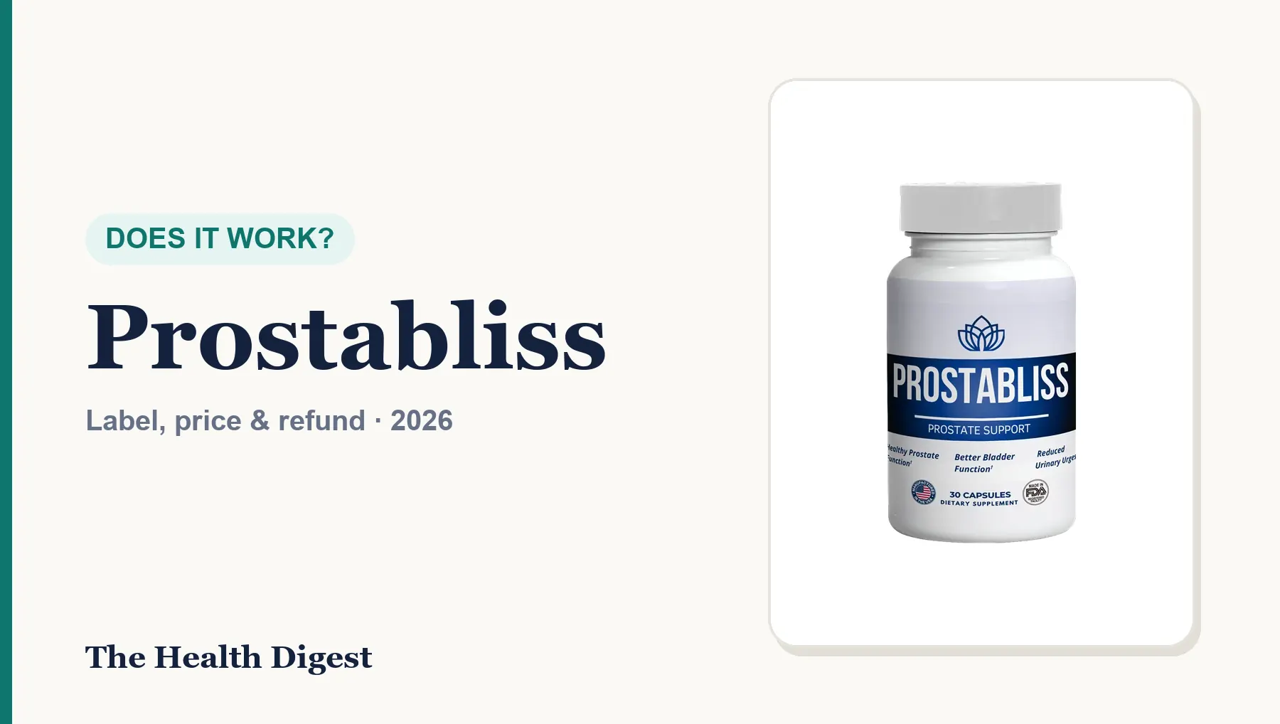Does Prostabliss Work? An Honest Look at the Evidence