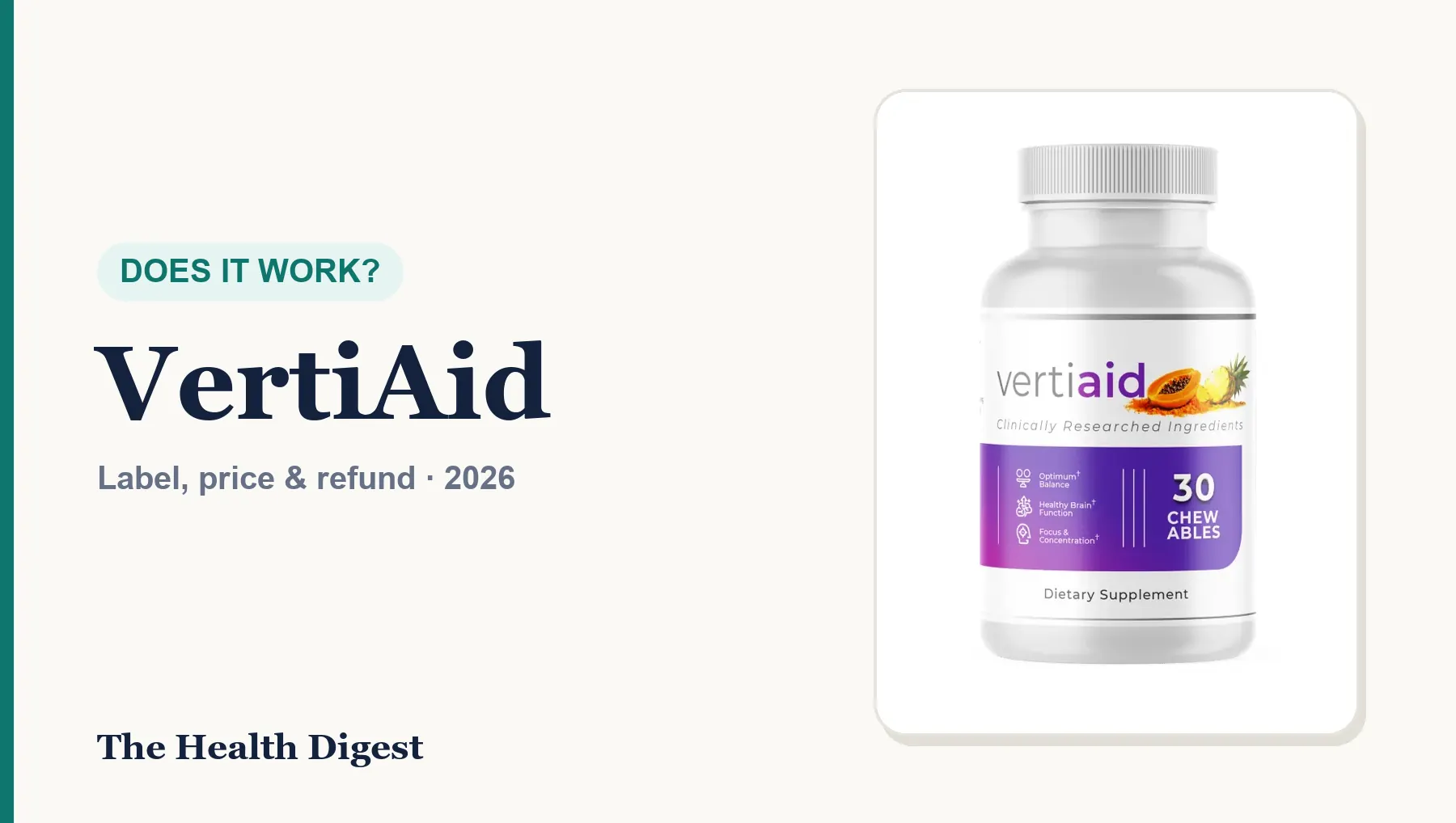 Does VertiAid Work? What the Vertigo Research Actually Shows