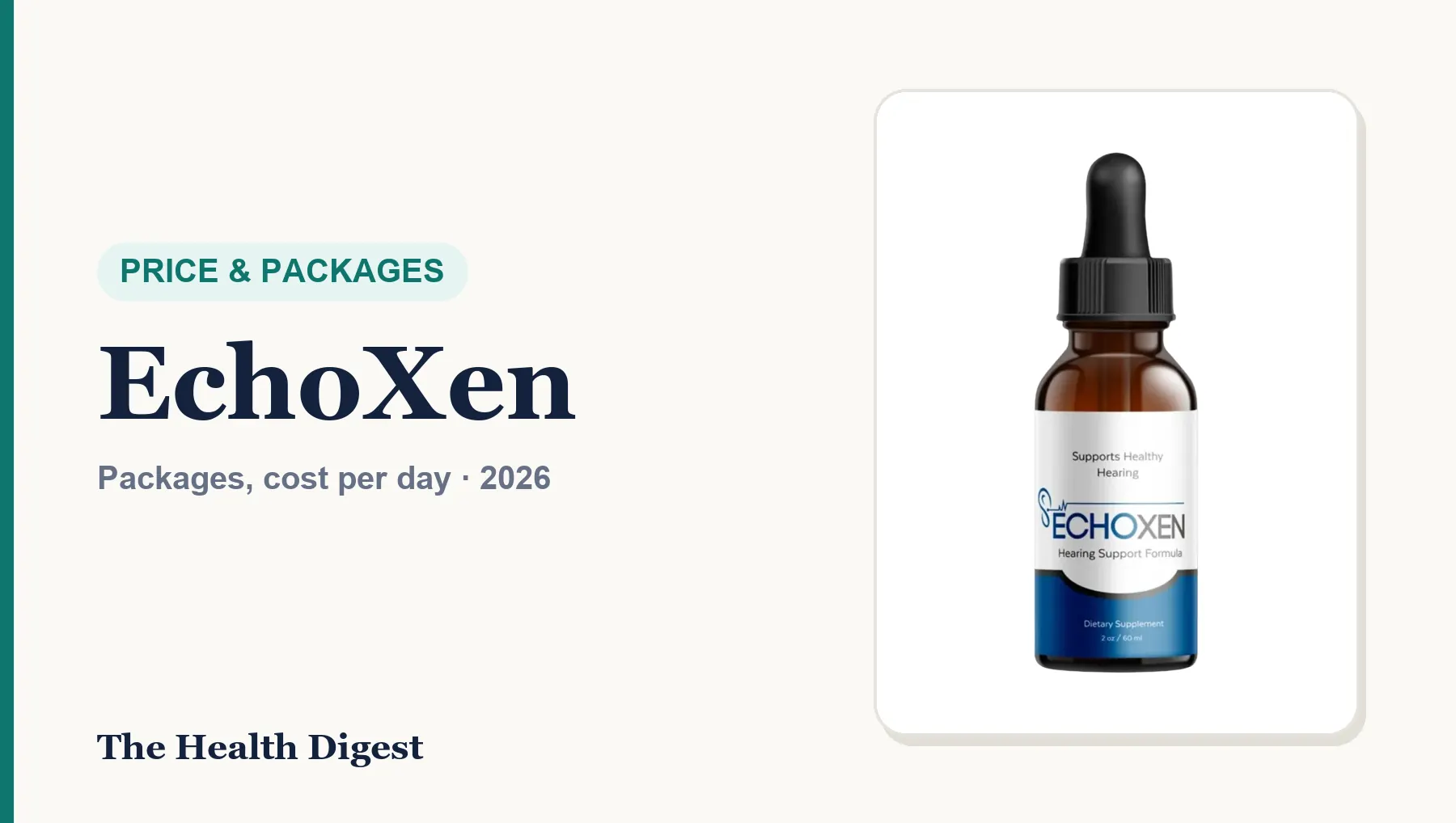 EchoXen Price (2026): Every Package, Cost per Day and the Best Value