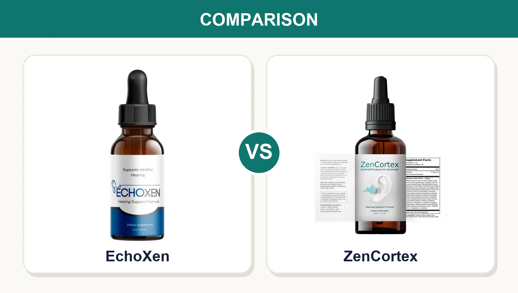 EchoXen vs ZenCortex (2026): Which Tinnitus Drop Is the Better Deal?