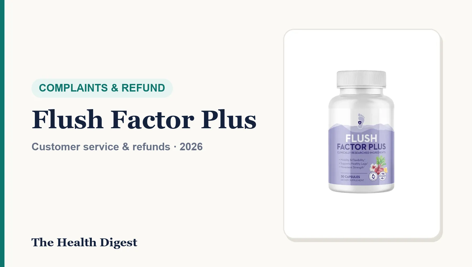 Flush Factor Plus Complaints and Refunds: Customer Service, Charges and How to Get Your Money Back