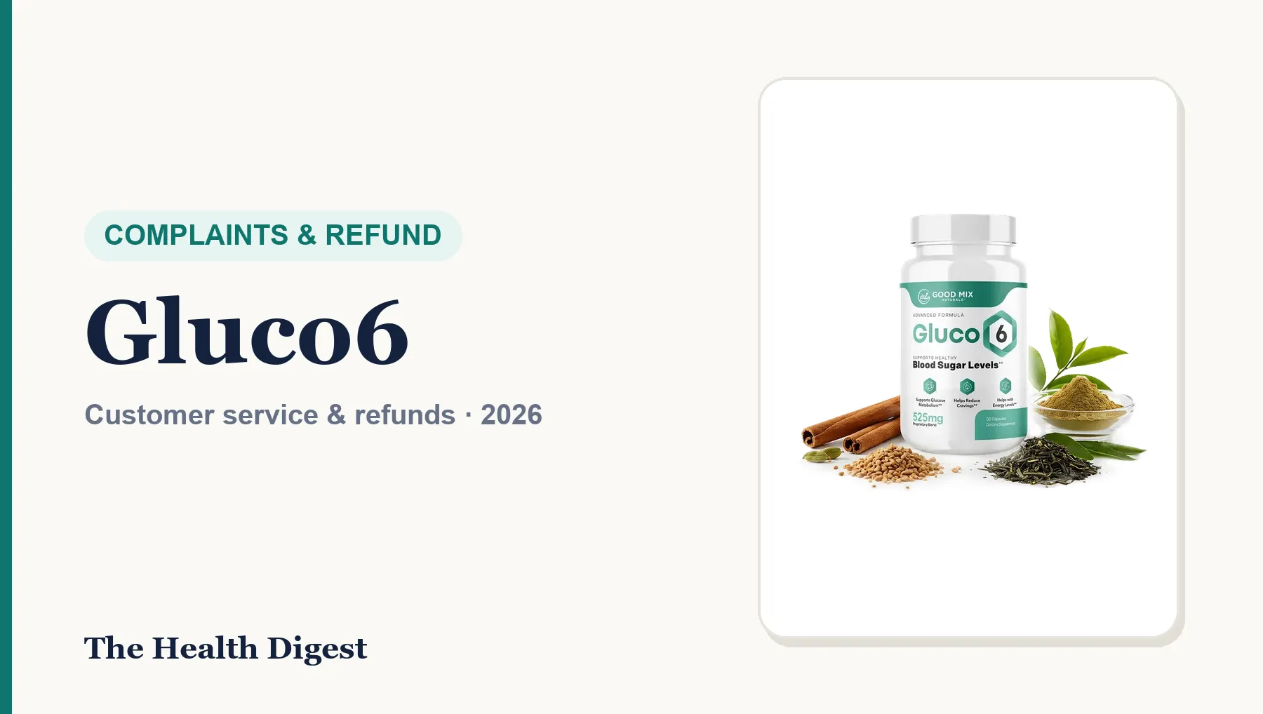 Gluco6 Complaints and Refunds: Customer Service, Charges and How to Get Your Money Back