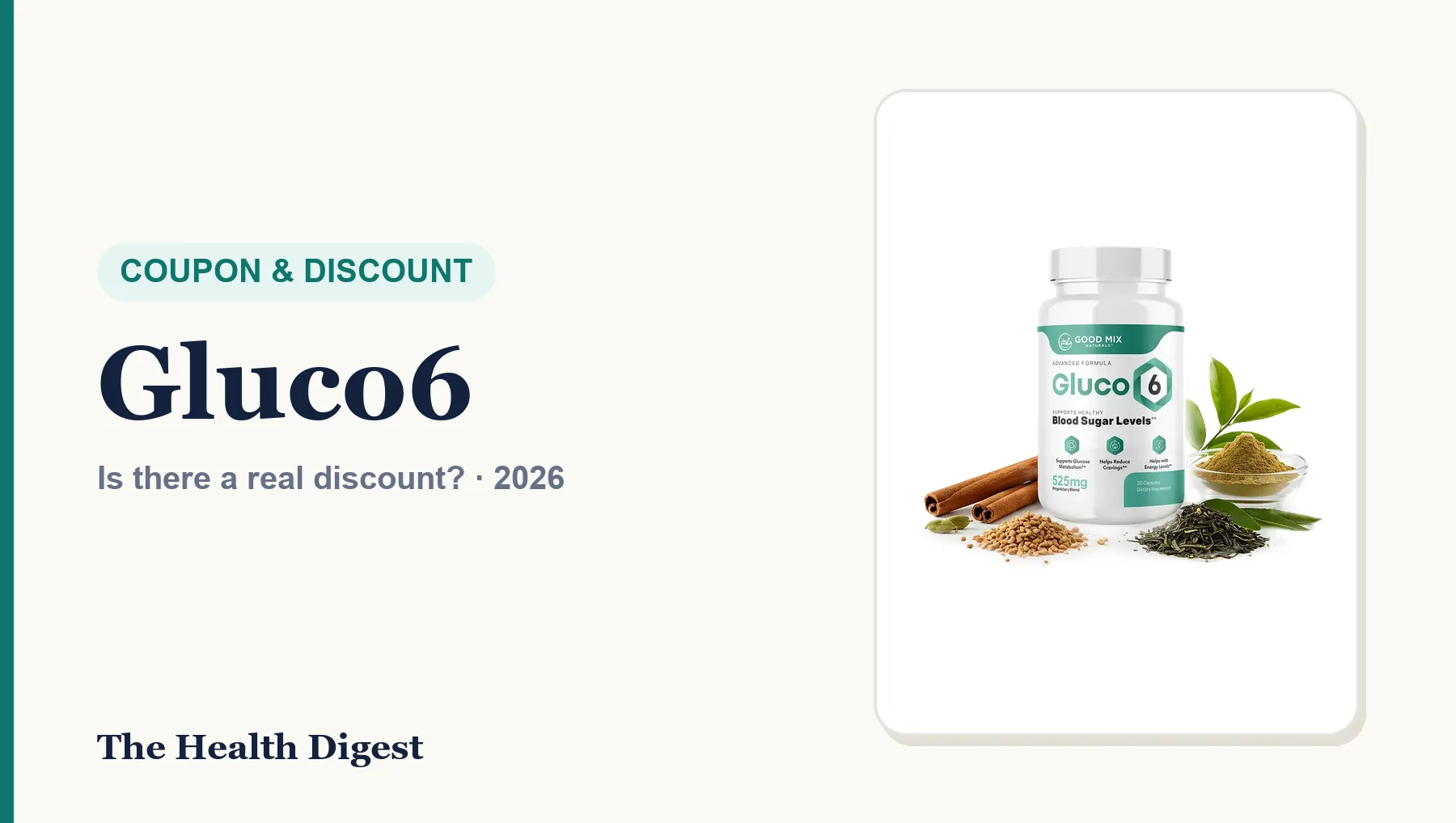 Gluco6 Coupon Code (2026): Is There a Real Discount?