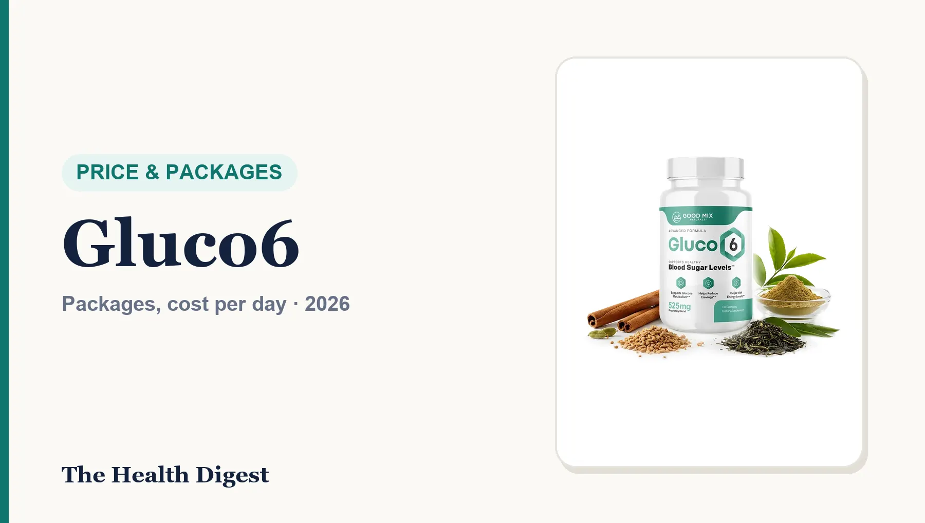 Gluco6 Price (2026): Packages, Cost per Day and Which One Is the Best Value
