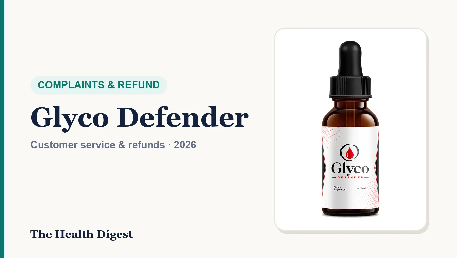 Glyco Defender Complaints and Refunds: Customer Service, Charges and How to Get Your Money Back