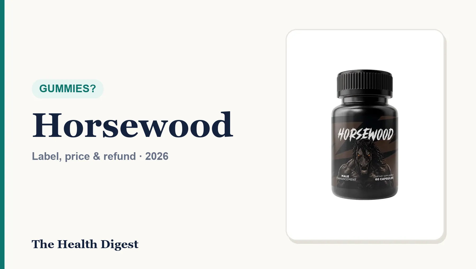 Horsewood Gummies: Is There an Official Gummy Version? (2026)