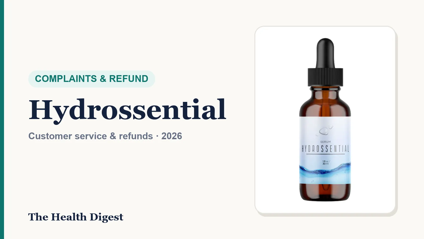 Hydrossential Complaints and Refunds: Customer Service, Charges and How to Get Your Money Back