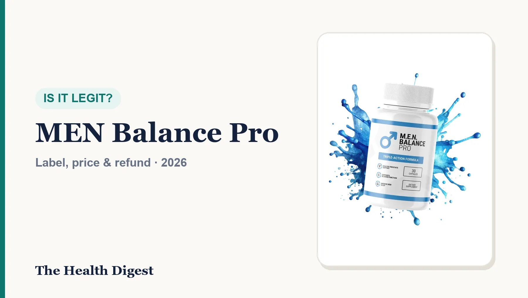 Is MEN Balance Pro Legit or a Scam? What We Checked (2026)