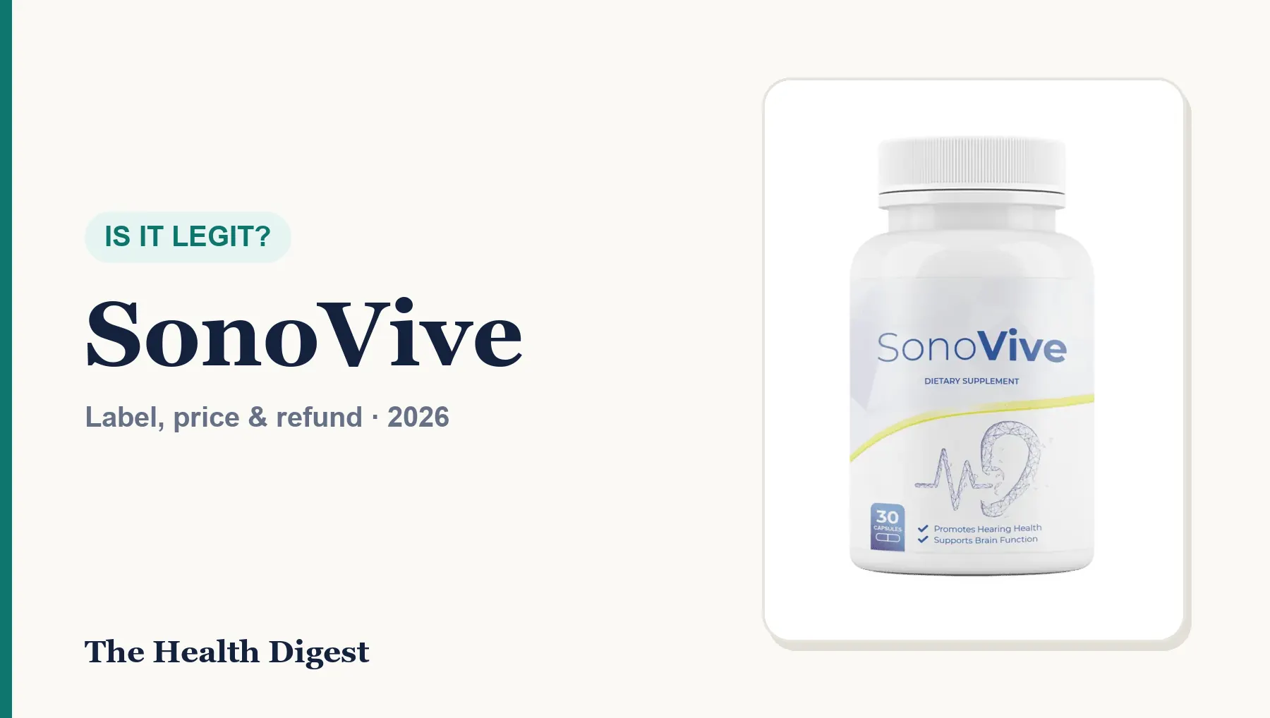 Is SonoVive Legit? What We Checked (2026)
