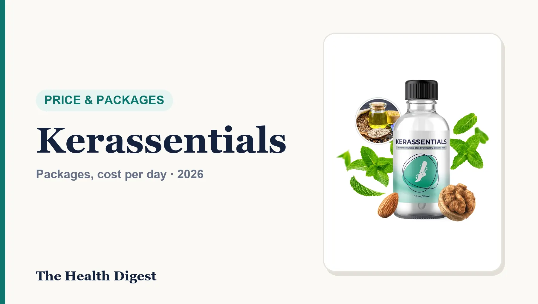 Kerassentials Price (2026): Packages, Cost per Day and Best Value