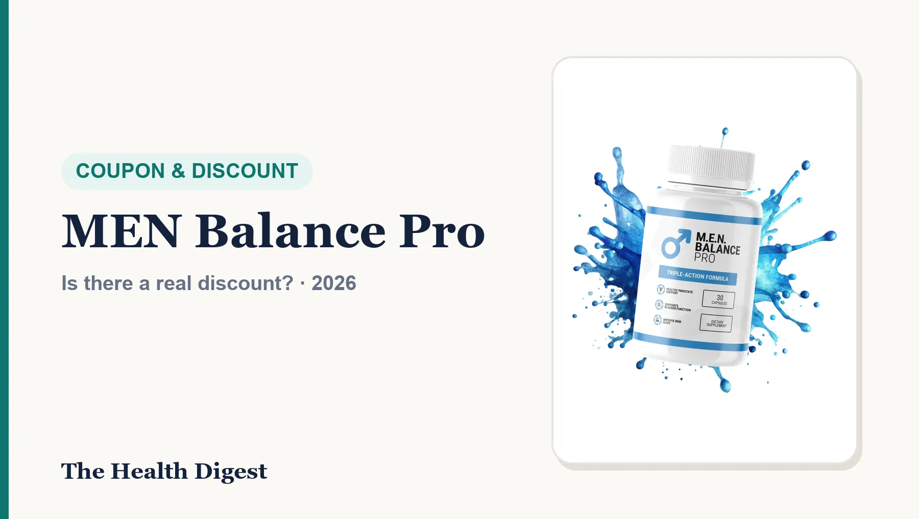 MEN Balance Pro Coupon Code (2026): Is There a Real Discount?
