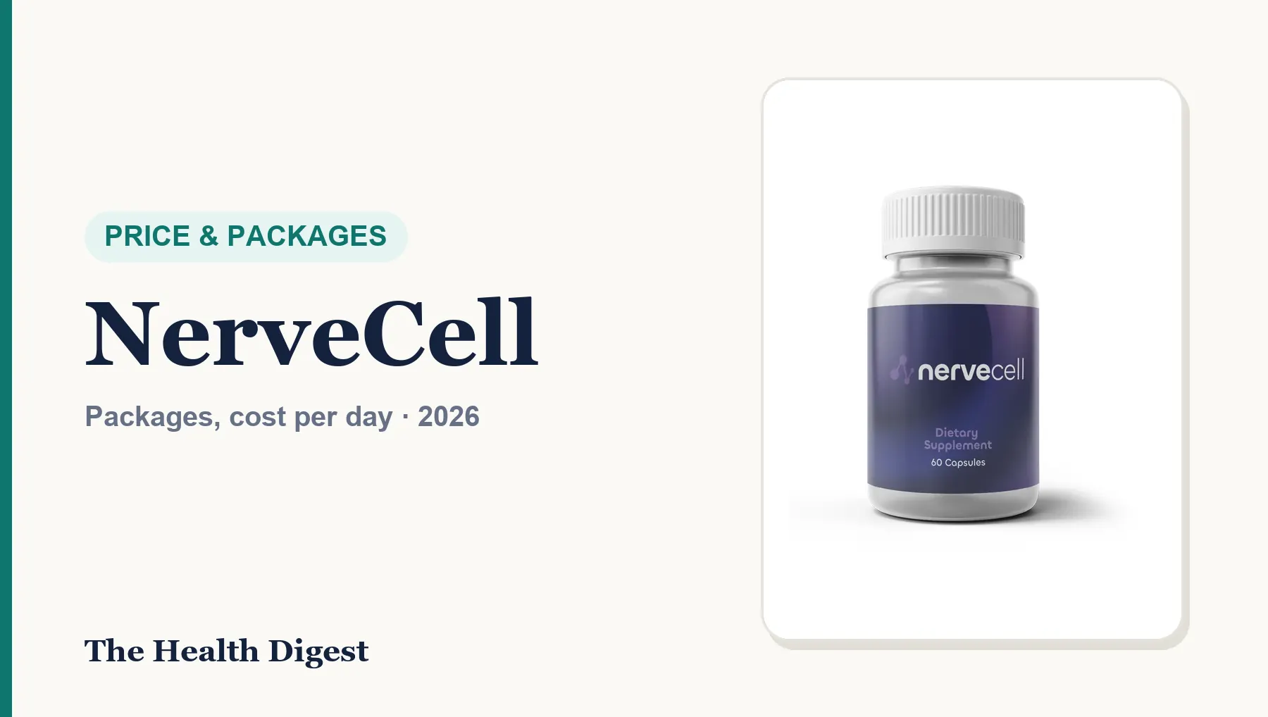 NerveCell Price (2026): Packages, Cost per Day and Best Value