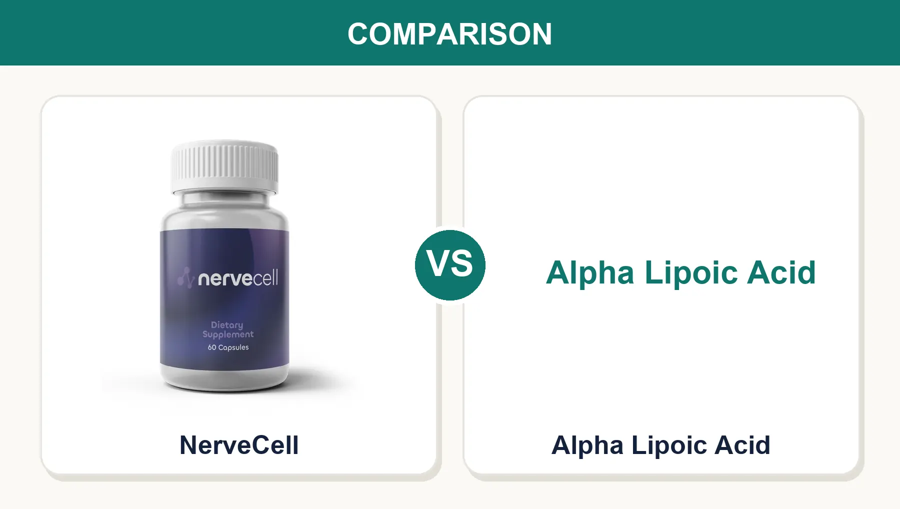NerveCell vs Alpha Lipoic Acid: Two Very Different Approaches