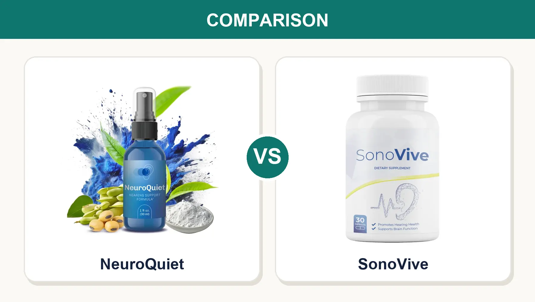 NeuroQuiet vs SonoVive (2026): Which Hearing Supplement Is the Safer Bet?