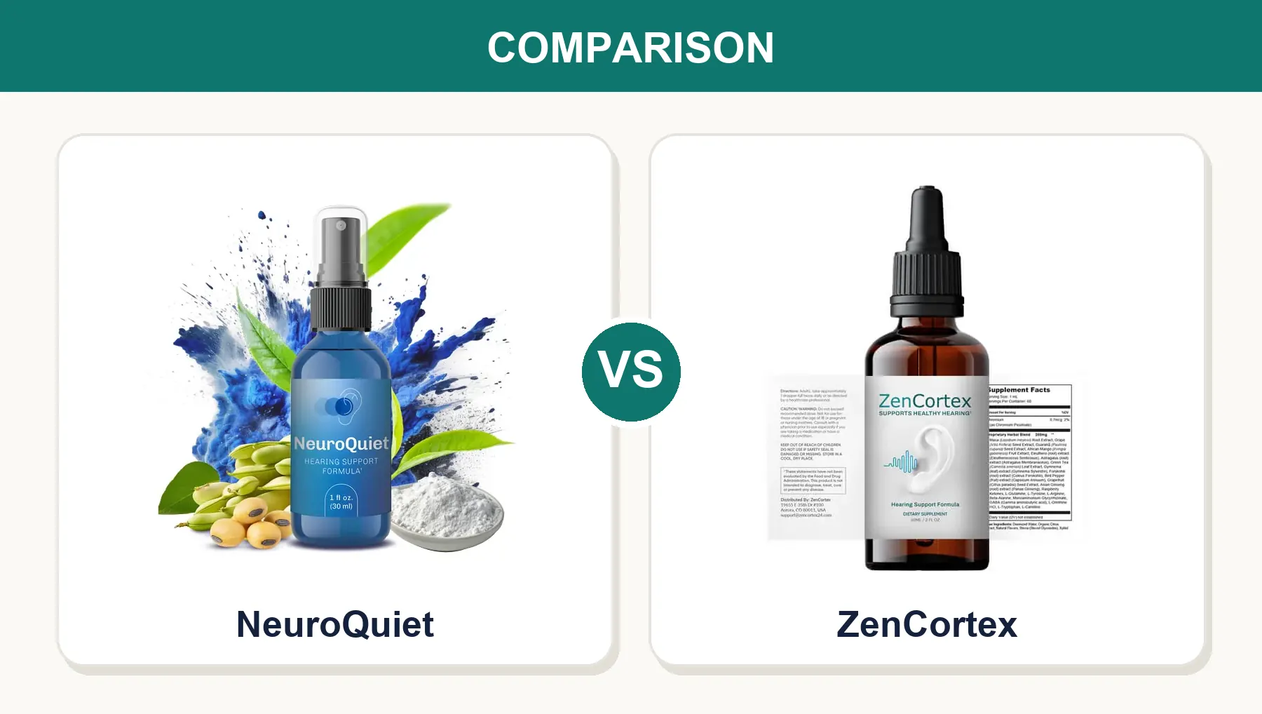 NeuroQuiet vs ZenCortex (2026): Which Tinnitus Supplement Is Better?