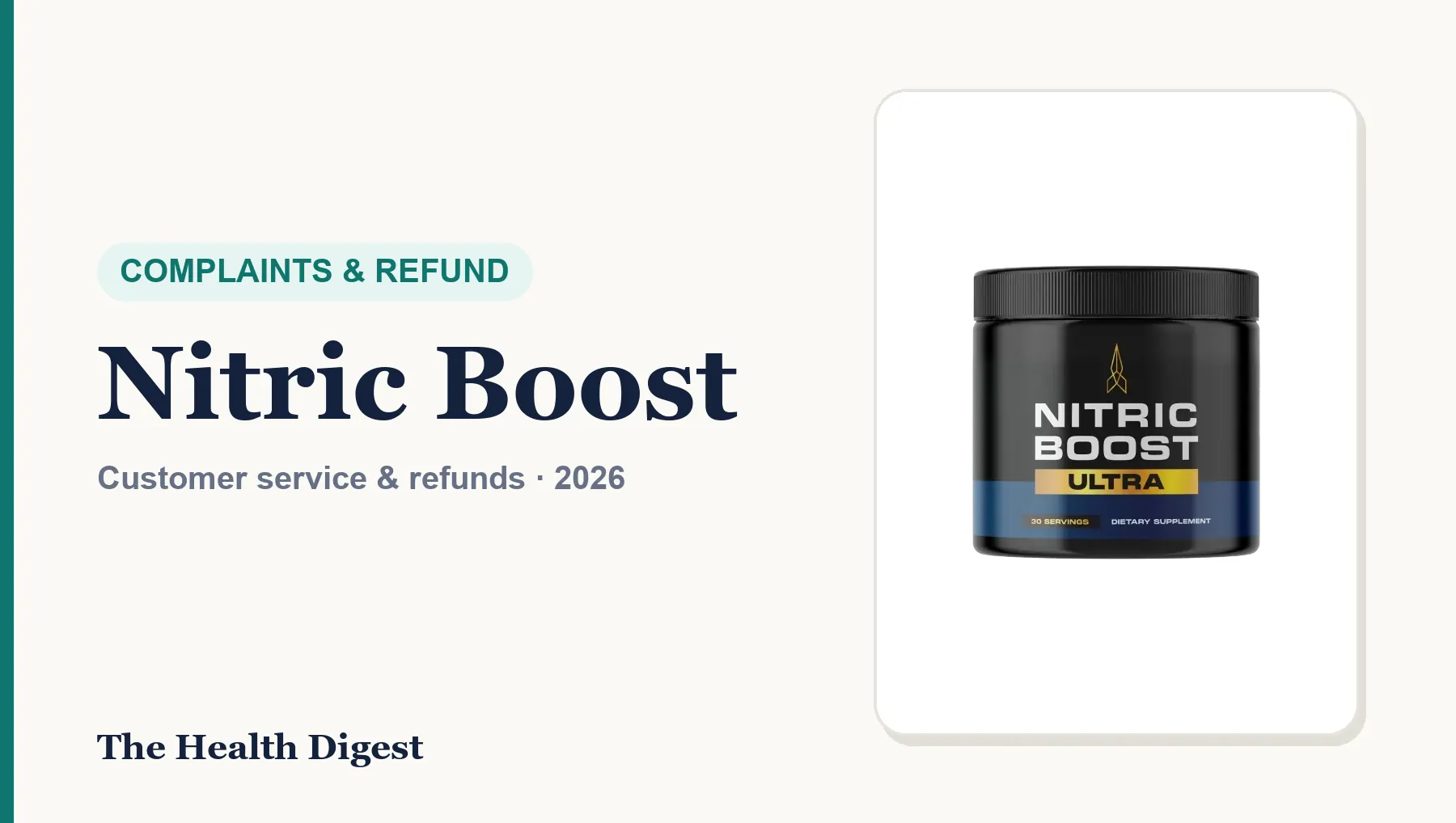 Nitric Boost Complaints and Refunds: Customer Service, Charges and How to Get Your Money Back
