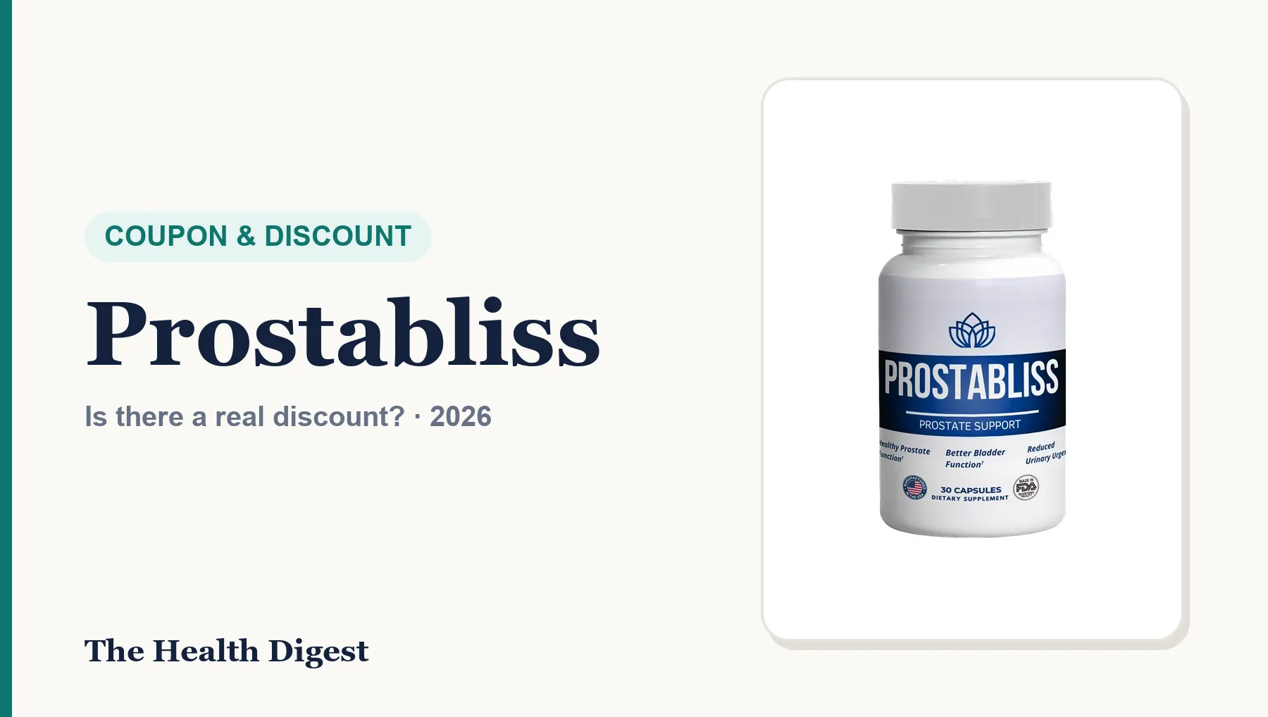Prostabliss Coupon Code (2026): Is There a Real Discount?