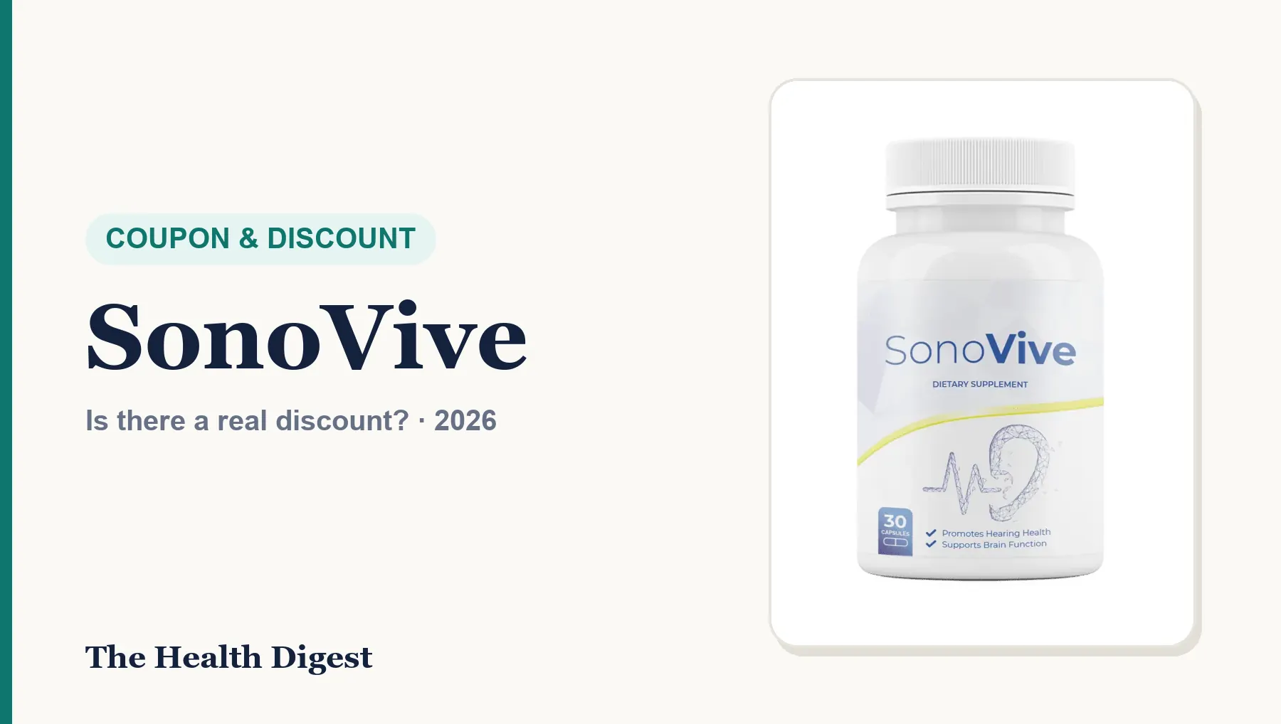 SonoVive Coupon Code (2026): Is There a Real Discount?