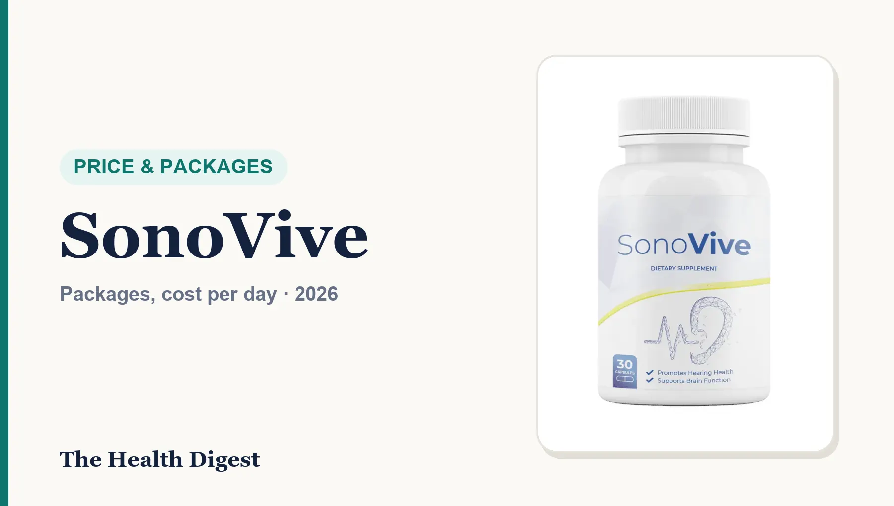 SonoVive Price (2026): Packages, Cost per Day and Which Bundle Is Best Value