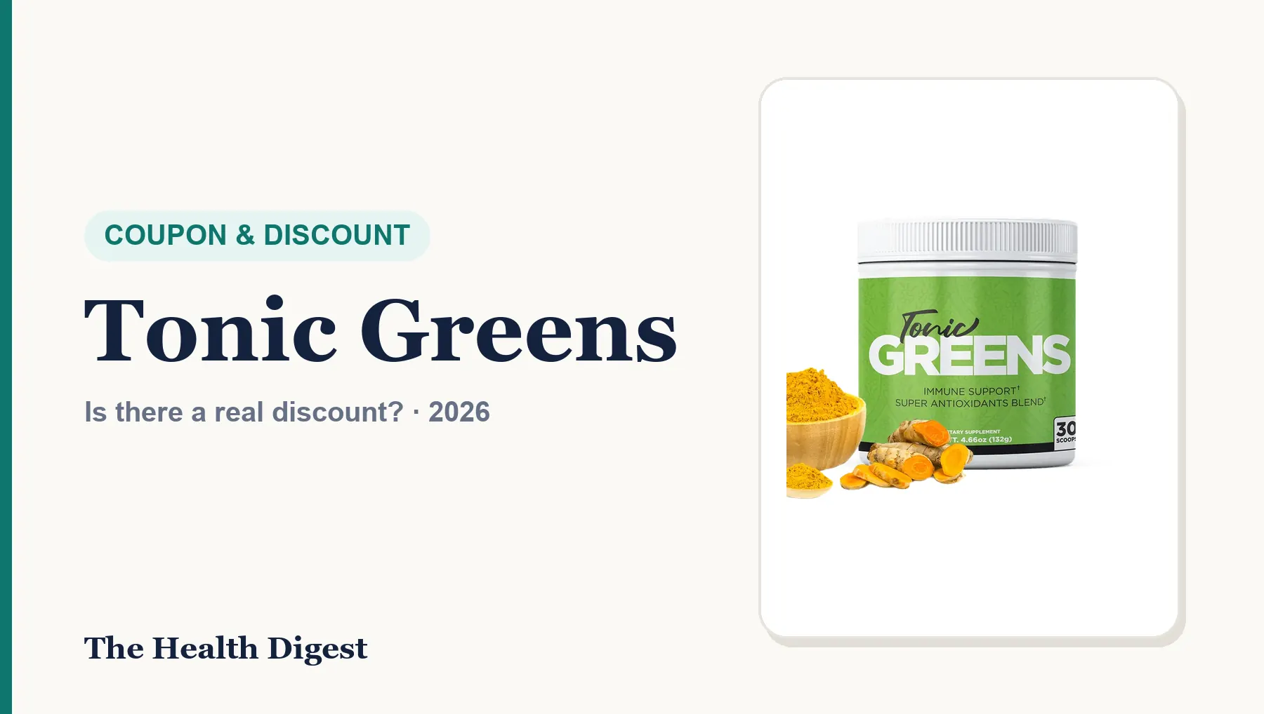 Tonic Greens Coupon Code (2026): Is There a Real Discount?