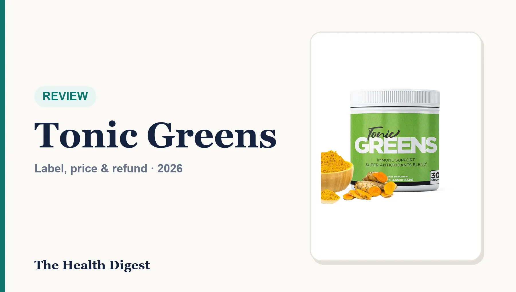 Tonic Greens Reviews and Complaints (2026): Herpes Claims, Ingredients, Price