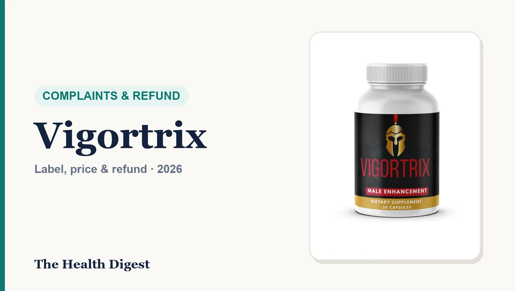 Vigortrix Complaints and Refund: How to Get Your Money Back
