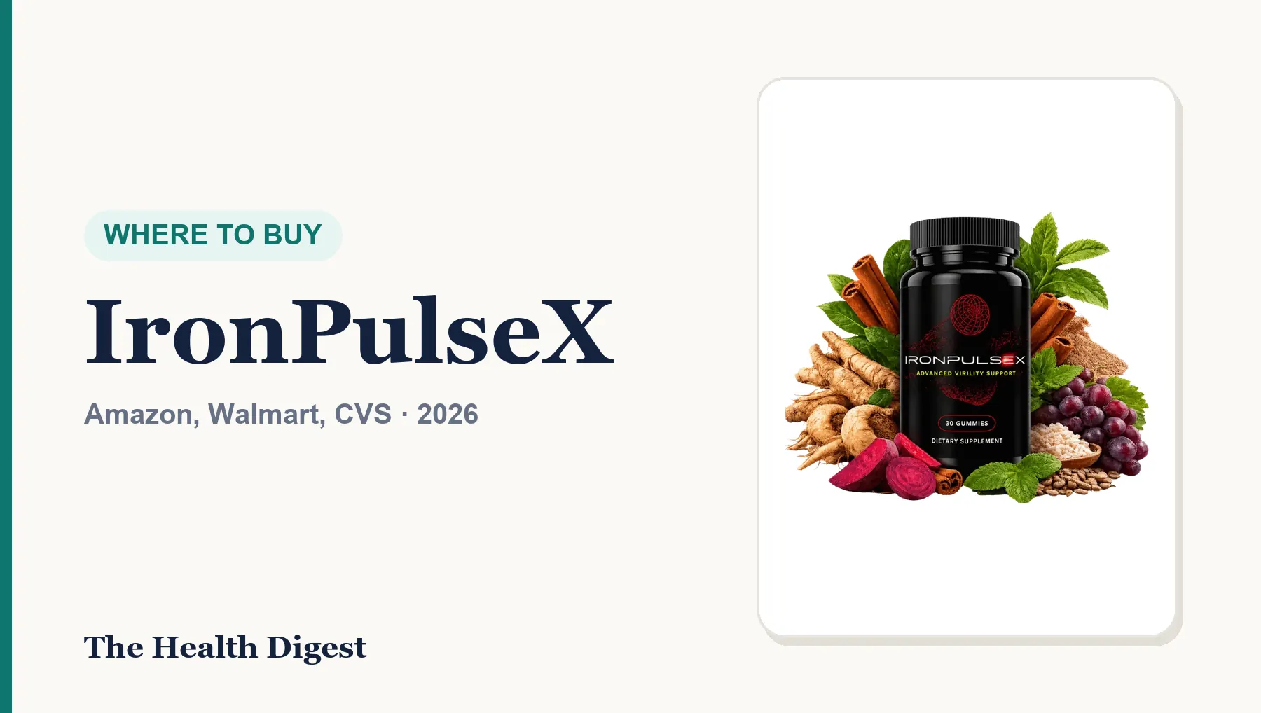 Where to Buy IronPulseX: Amazon, Walmart, CVS or the Brand's Own Store?
