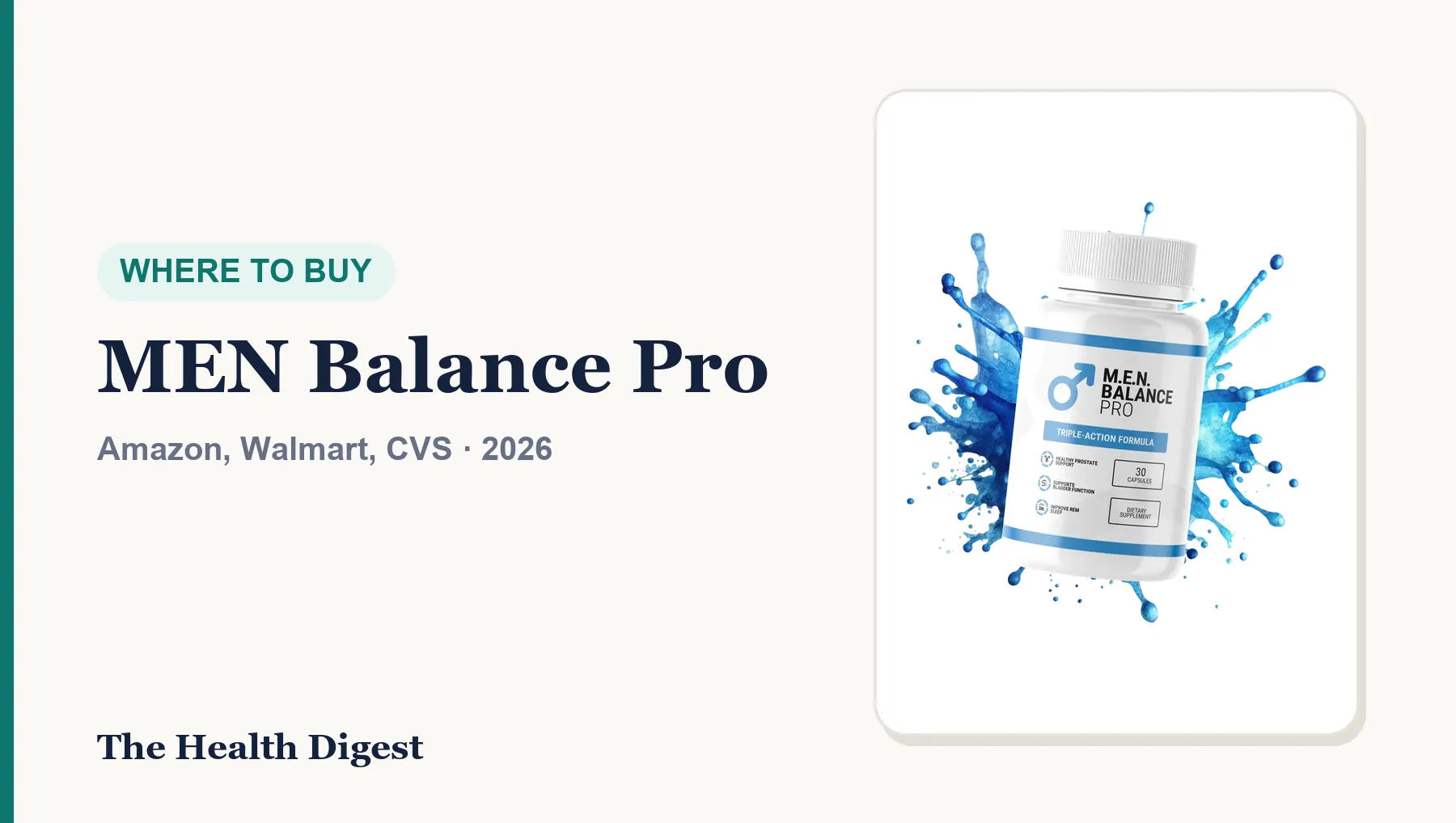 Where to Buy MEN Balance Pro: Amazon, Walmart, CVS or the Brand's Own Store?