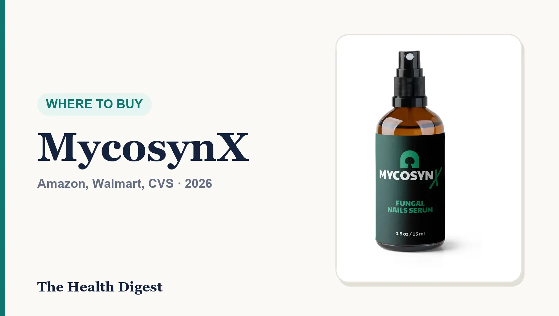 Where to Buy MycosynX: Amazon, Walmart, CVS or the Brand's Own Store?