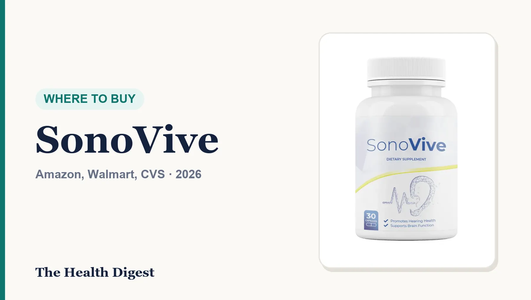 Where to Buy SonoVive: Amazon, Walmart, CVS or the Brand's Own Store?