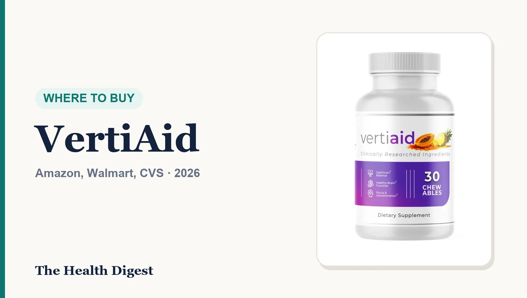 Where to Buy VertiAid: Amazon, Walmart, CVS or the Brand's Own Store?