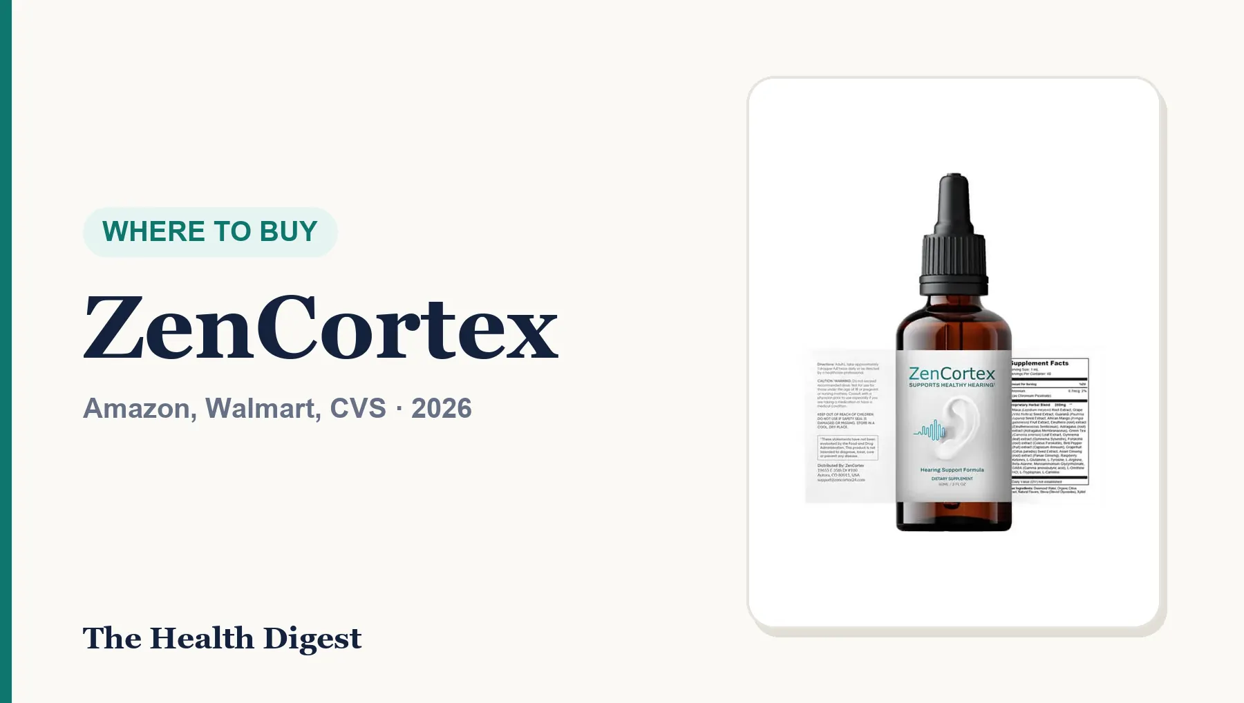 Where to Buy ZenCortex: Amazon, Walmart, CVS or the Brand's Own Store?