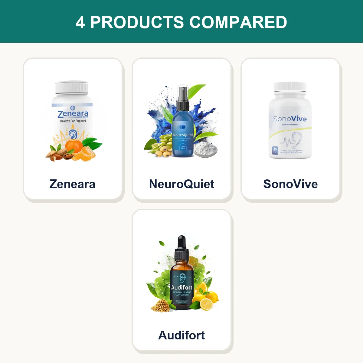 4 products compared