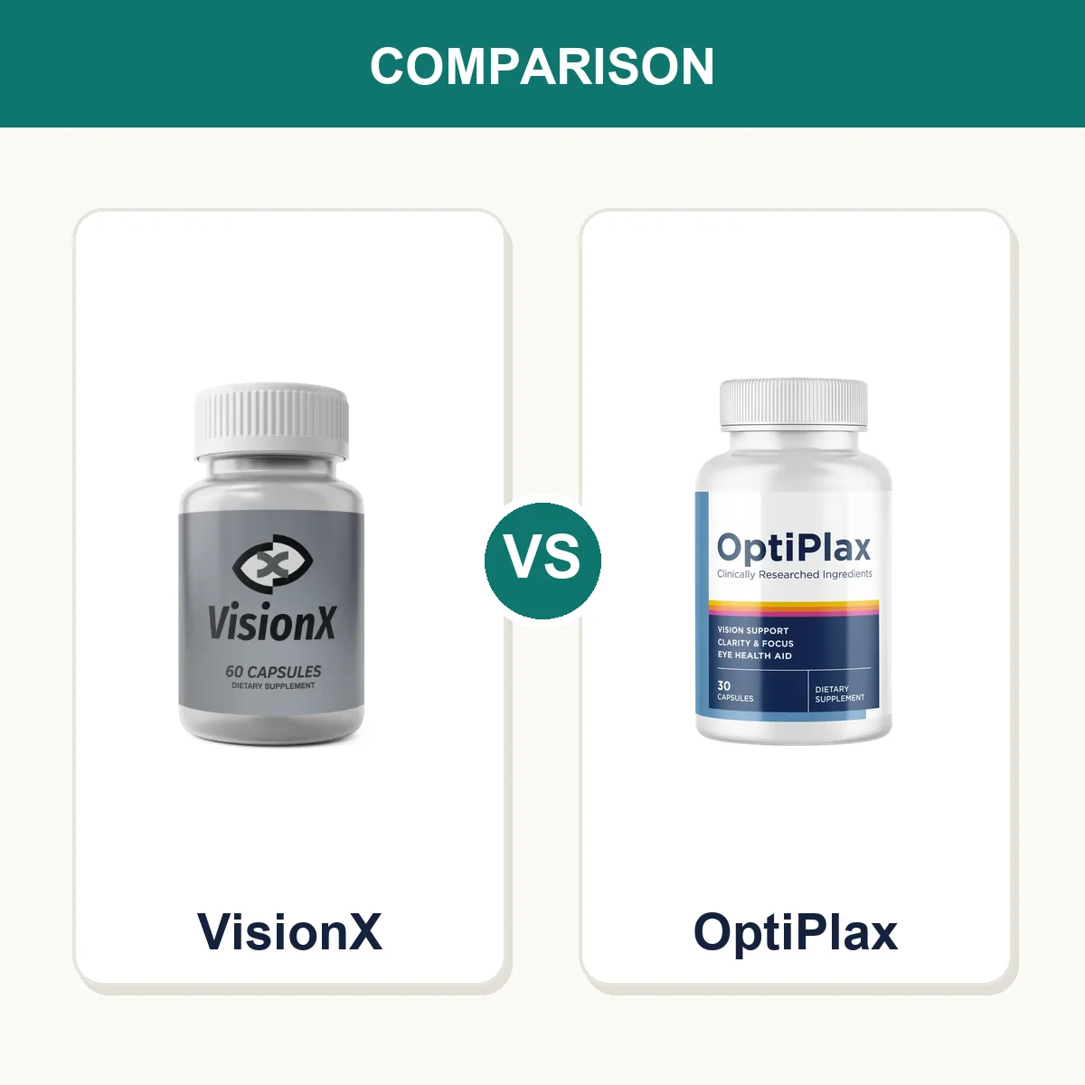 VisionX vs OptiPlax