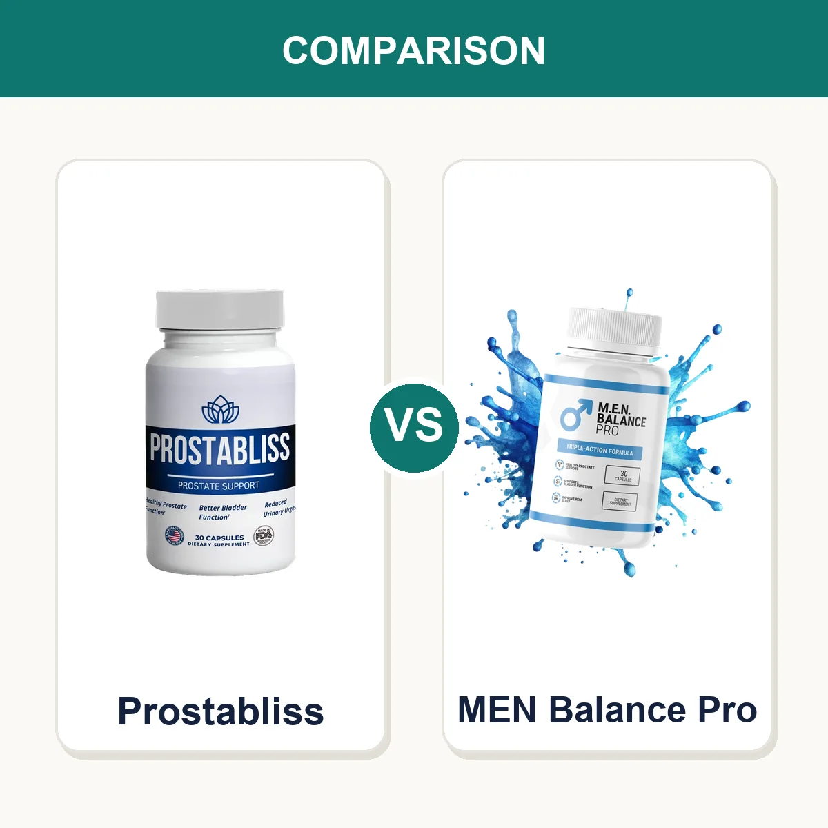 Prostabliss vs MEN Balance Pro