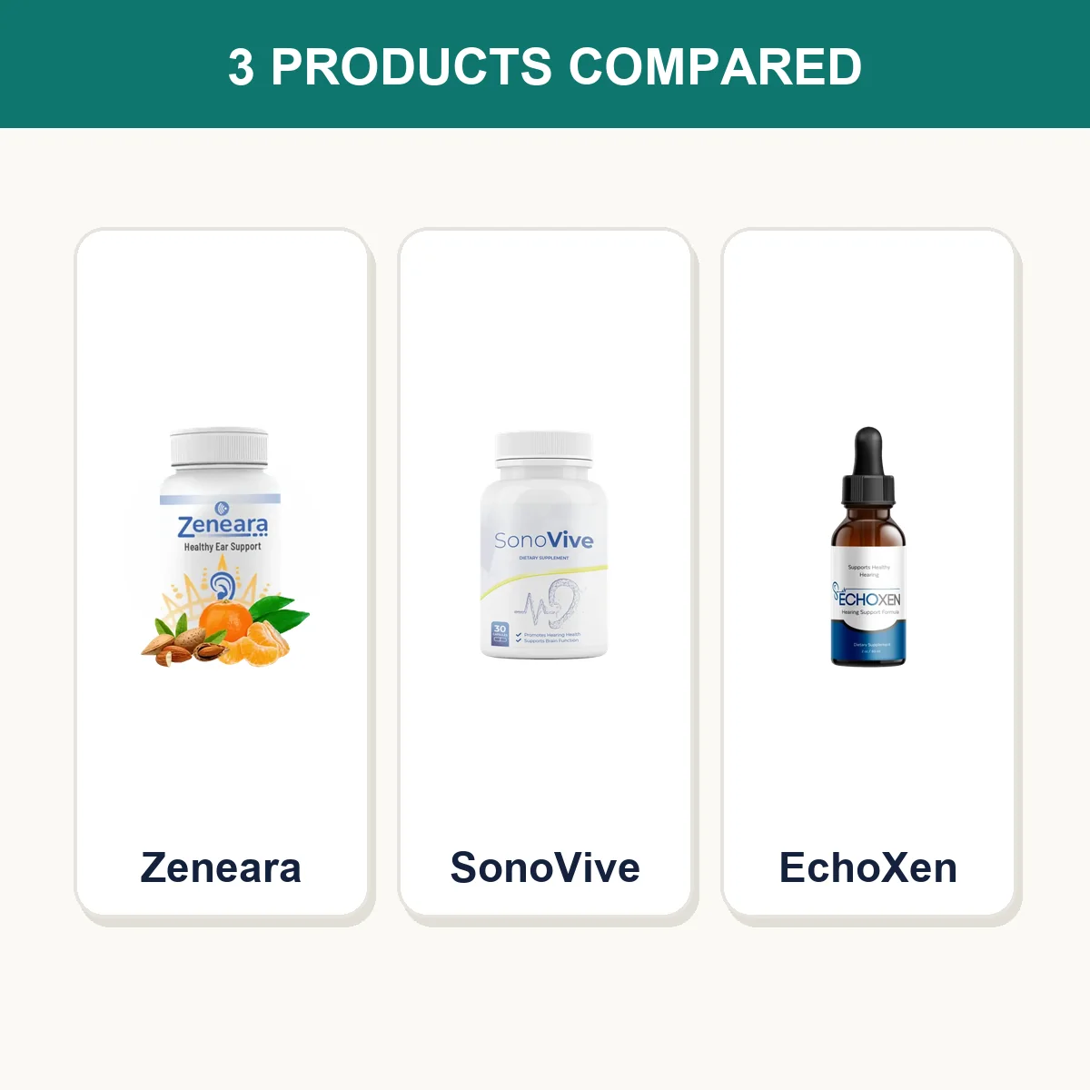 Zeneara vs SonoVive vs EchoXen