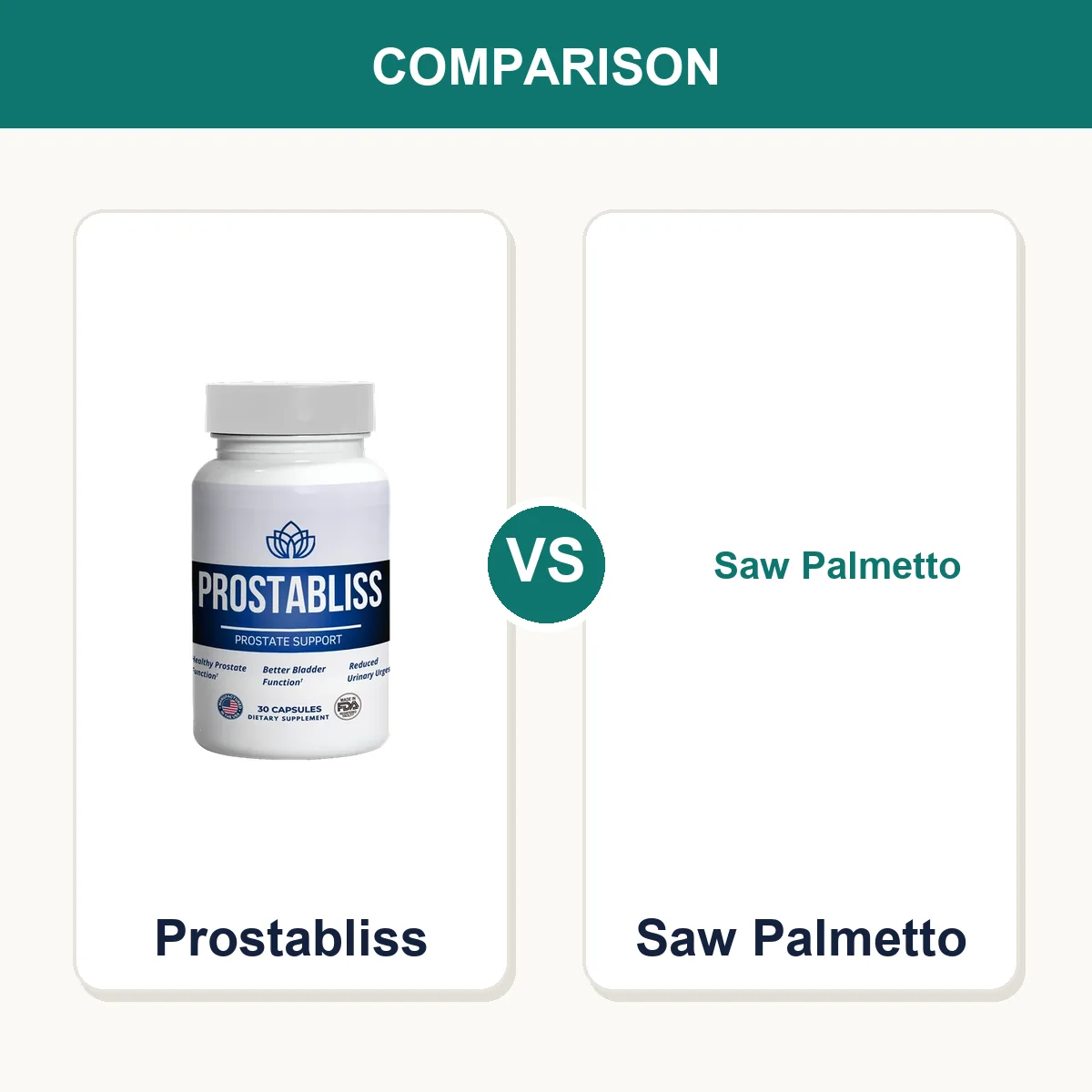 Prostabliss vs Saw Palmetto
