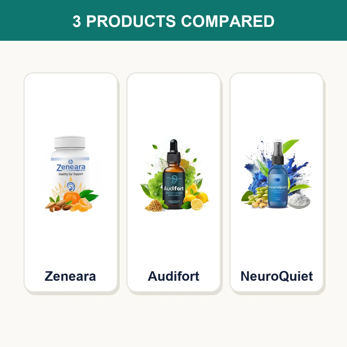 Zeneara vs Audifort vs NeuroQuiet