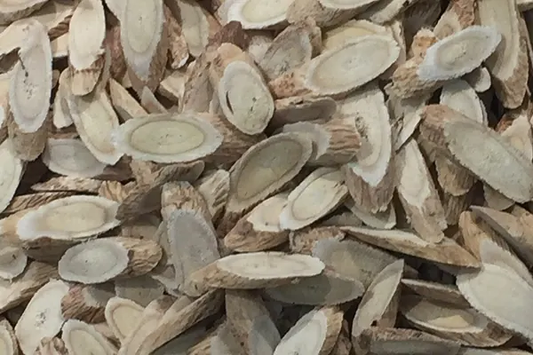 Dried astragalus root slices