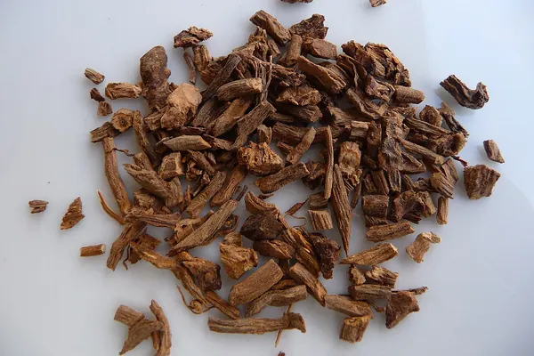 Dried, chopped valerian root
